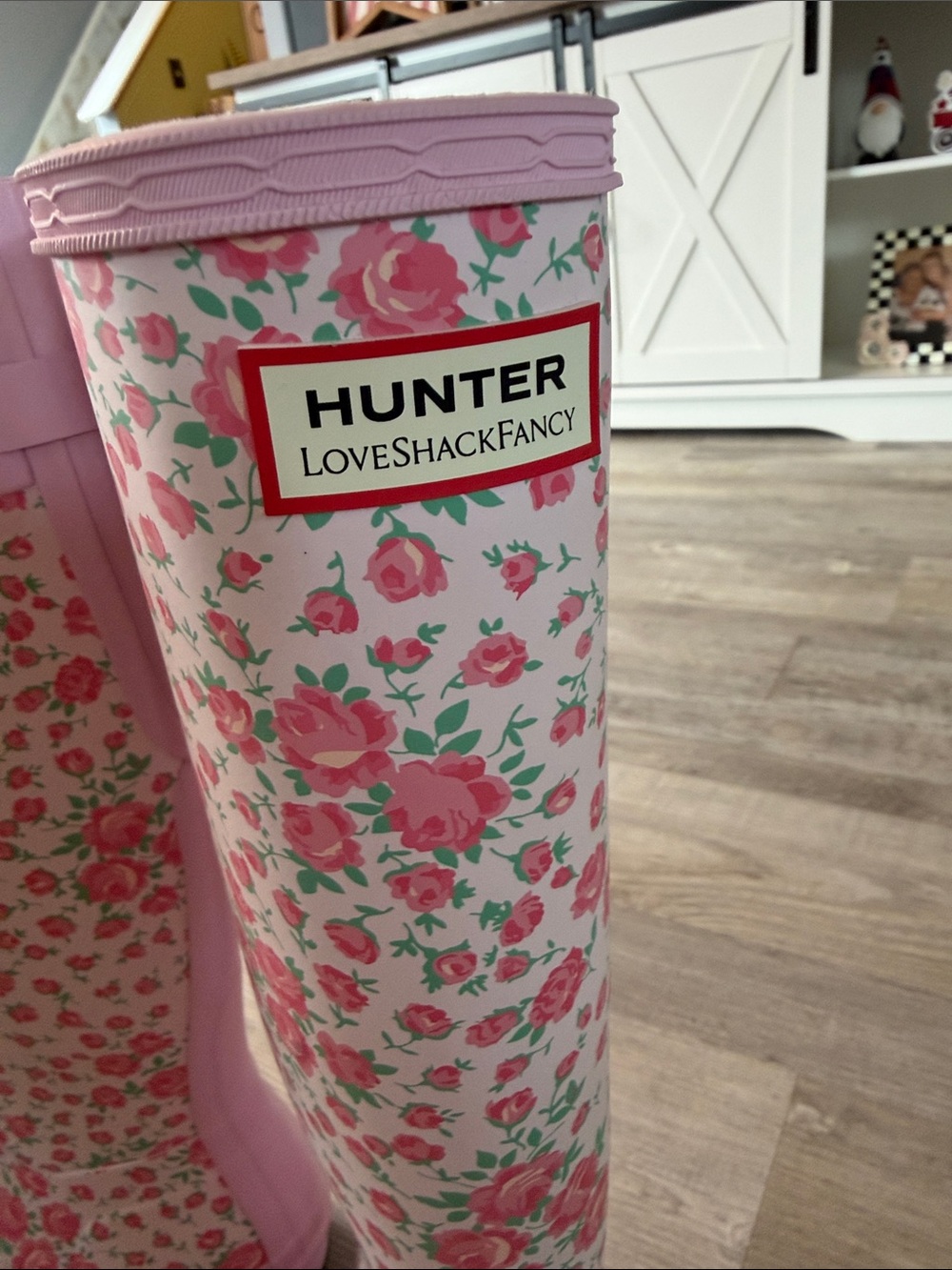 Hunter X Love Shack Fancy tall floral rain boots 🌸🩷 - Picture 3 of 8